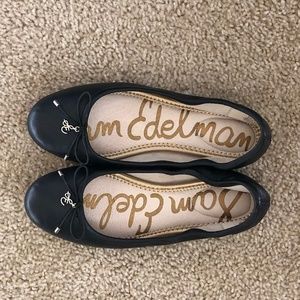 Sam Edelman Felicia Flat (Black Leather Size 4.5M)